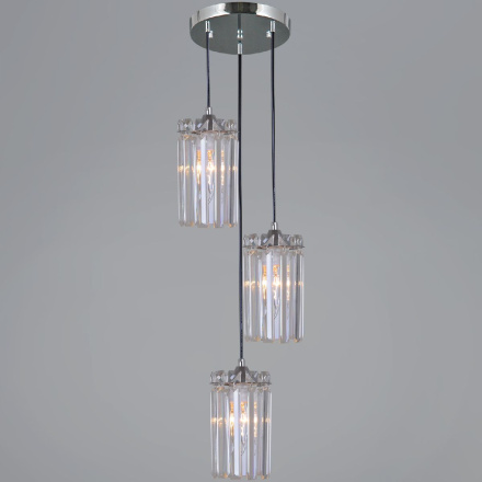 Подвесная люстра Illumico IL3562-3PSQ-24 CR LYRA