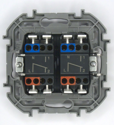 Переключатель двухклавишный Legrand Inspiria 673667