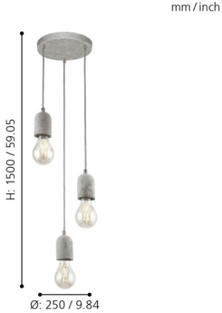 Подвесная люстра Eglo Silvares 95523