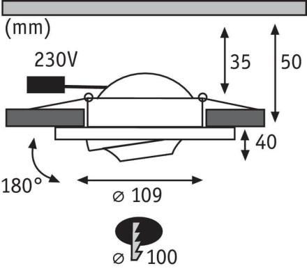 Встраиваемый светодиодный светильник Paulmann Premium Drip 92915