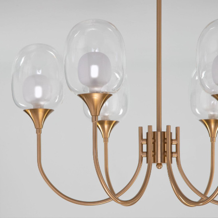 Люстра на штанге Eurosvet Spritz 70217/6 латунь a064749