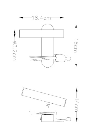 Спот Arte Lamp Albert A2173AP-1BK