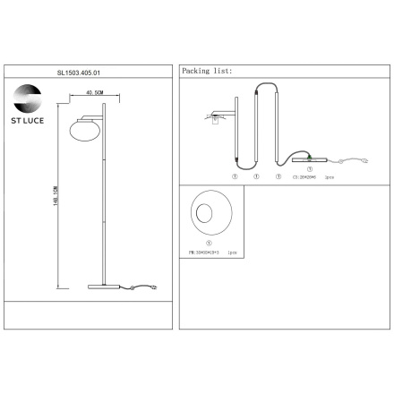 Торшер ST Luce Modica SL1503.405.01