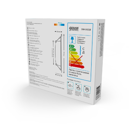 Встраиваемый светильник Gauss Elementary Downlight 998420218