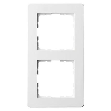 Рамка Jasmart G-Flex 2-постовая белый глянцевый поликарбонат G1102W