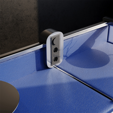 Рамка на 3 поста Voltum S70 VLS110307 (графит, стекло)