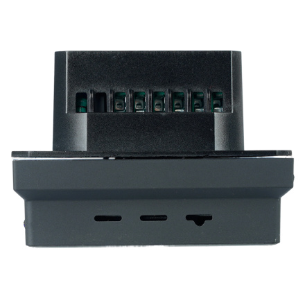 Терморегулятор Wi-Fi (механизм) Stekker Эмили RSW00-5119-05 250В 3500Вт черный уголь, soft touch 50377