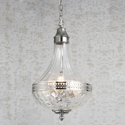 Подвесная люстра DeLight Collection French Empire Glass KG0544P-4 nickel