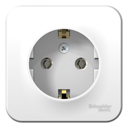 Розетка с/з без шторок, 16А, 250В Systeme Electric Blanca наруж Бел BLNRA010101