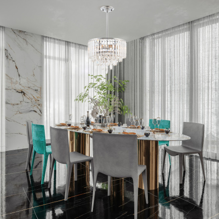 Люстра на штанге Arte Milano Sorrento 375509/6/300/390 CR