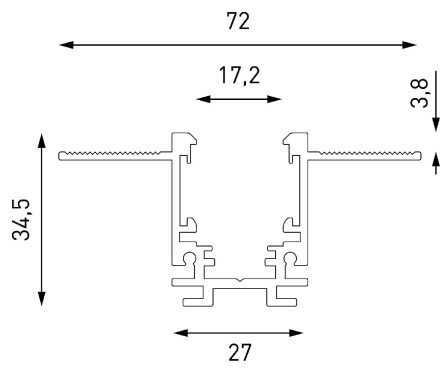 Шинопровод встраиваемый Lumker SY-LINK-20T2S-2.5-WH 019269