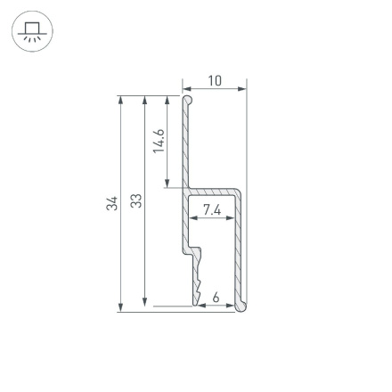 Профиль Arlight STRETCH-WALL-TECH-2000 056254