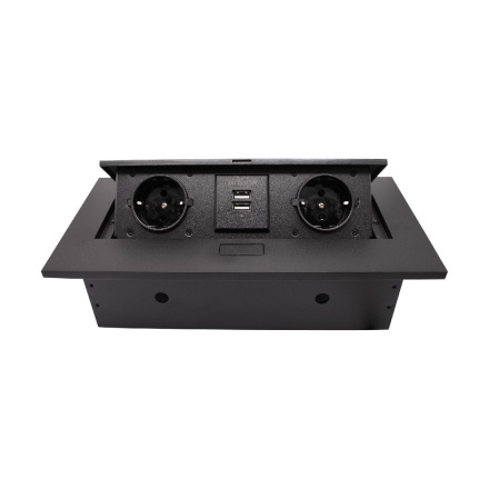 Блок розеток MX-226 (J) (2 секции полуавтоматический 2 USB с кабелем питания) Mebax 00-00002885