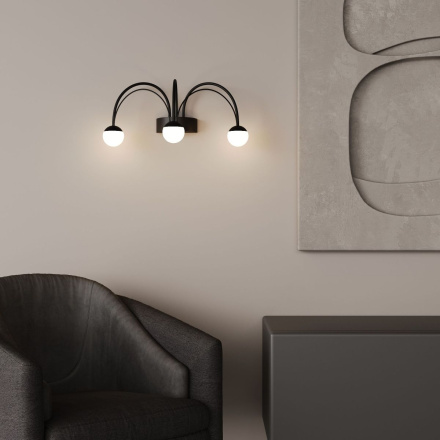 Бра Eurosvet Ragno 90031/3 черный a070274