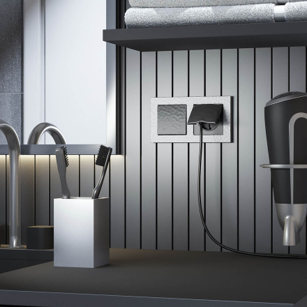 Розетка Werkel Hammer черный 4690389162886