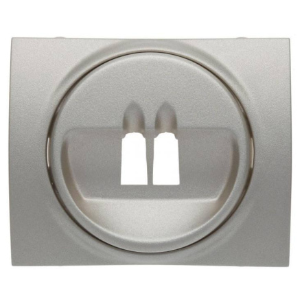 Лицевая панель Legrand Galea Life розетки акустических систем алюминий 771300