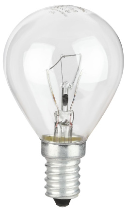 Лампа накаливания Эра P-40-E14-230-CL шар Б0066547