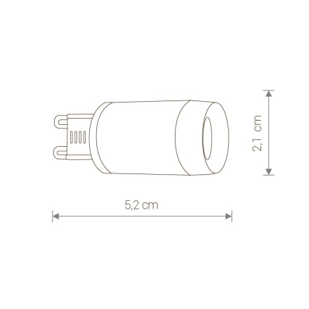Лампа светодиодная Nowodvorski G9 3W 3000K прозрачная 9173