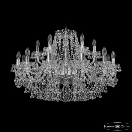 Подвесная люстра Bohemia Ivele Crystal 1409/12+6/300 Ni