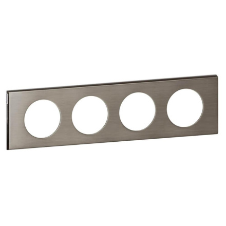 Рамка 4-постовая Legrand Celiane фактурная сталь 069104