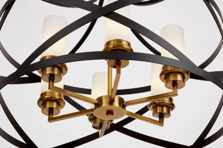 Подвесная люстра Lumina Deco Astila LDP 1242-6 BK+MD