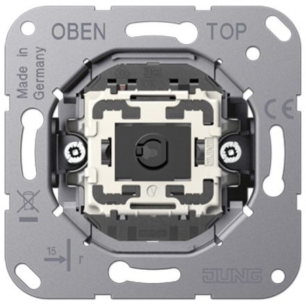 Механизм серии LS1912 одноклавишный, крепление винтами, без монтажных лапок Jung K501EU