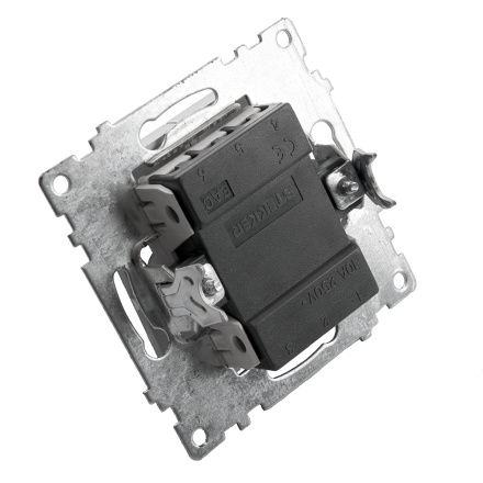 Выключатель 2-клавишный Stekker Катрин 39578