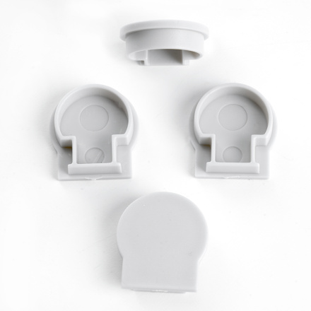 Заглушка без отверстия для профиля CAB282 (комплект 4шт) Feron LD380 48255