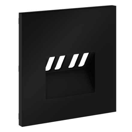 Накладка для розетки акустической 4-местной  Voltum S70 (черный матовый) VLS001508