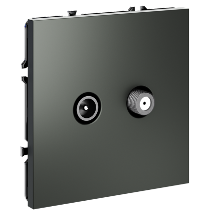 Розетка телевизионная Voltum S70 VLS060406 (титан)