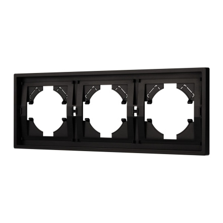 Рамка пластиковая на 3 поста Arlight FRM-TENDO-PL-3-BK 053844