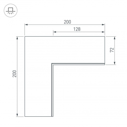 Соединитель профиля Arlight SL-LINIA 030130
