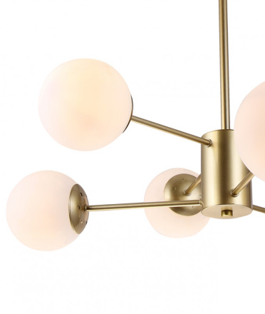 Люстра на штанге Natali Kovaltseva ALTO 75141/6C GOLD