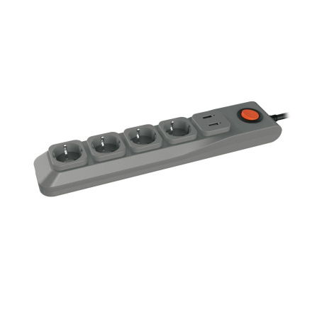 Cетевой фильтр (UL-00001754) Uniel 5гн х 3м с/з Lux S-GSL5-3 Ivory