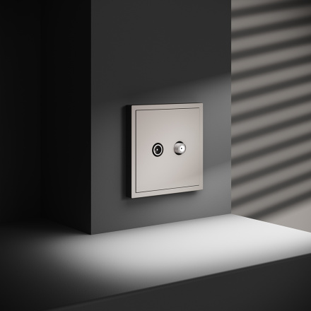 Розетка телевизионная Voltum S70 VLS060403 (кашемир)