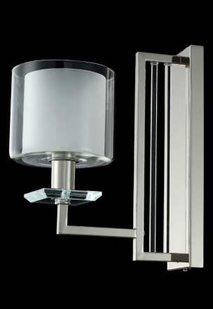 Бра Crystal Lux Nicolas NICOLAS AP1 NICKEL/WHITE