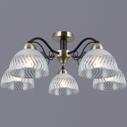 Потолочная люстра Illumico IL0435-5CSQ-24 BK AB SPICA