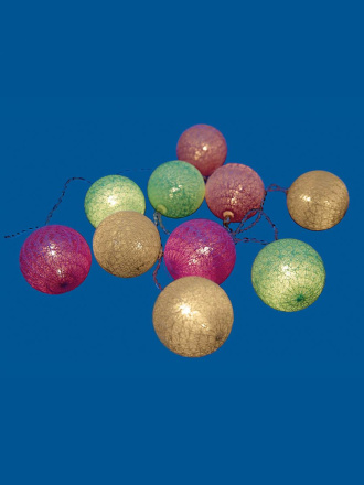 Светодиодная гирлянда Uniel Клубки (UL-00007285) теплый белый ULD-S0200-010/STB/2AA Warm White IP20 Tangles