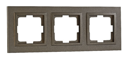 Рамка на 3 поста Mono Electric Despina бронза 102-230000-162