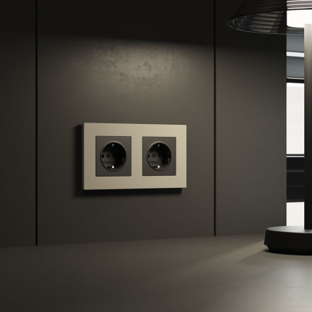 Рамка на 2 поста Werkel Slab (дымчатый софт) W0022917 4690389218415 a071621