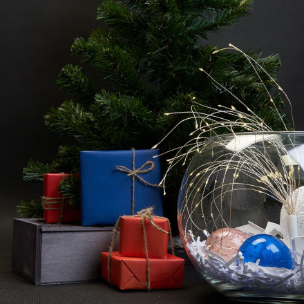 Гирлянда Feron CL595 Фейерверк 5000K 0.3м с питанием от батареек 41655