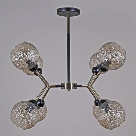 Люстра на штанге Illumico IL0268-8PSQ-79 BK AB