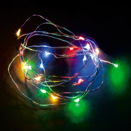 Гирлянда линейная Feron CL575 Роса 5В 3,6Вт мультиколор 10м IP20 48188