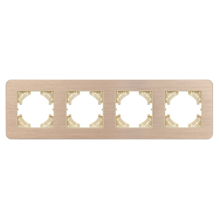 Рамка на 4 поста алюминиевая Arlight FRM-AKIRY-AL-4-GD 049733