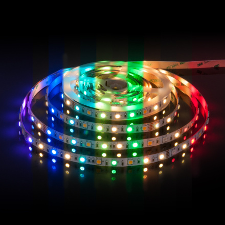 Светодиодная лента Elektrostandard 24V 14,4W 60Led 5050+5050 IP20 MIX RGB/теплый белый, 5м 4690389172250