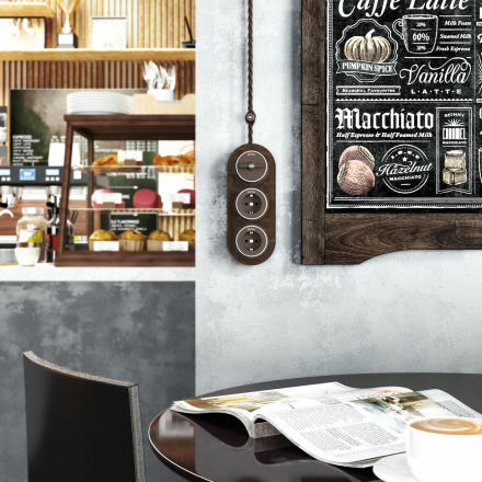 Переключатель одноклавишный Werkel Vintage 4690389174049 W5812052