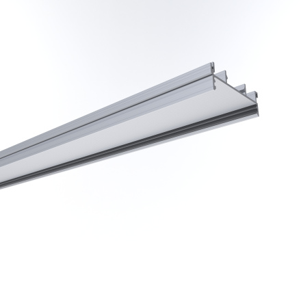 Профиль П-образный универсальный Apeyron ширина ленты до 30мм (рассеиватель, заглушки - 2шт) 08-15