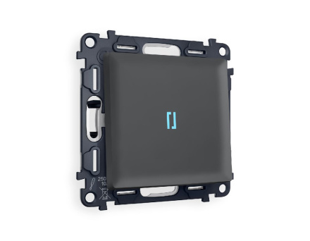 Комплект механизма 1-кл выключателя с подсветкой Ambrella Volt Alfa MA902020