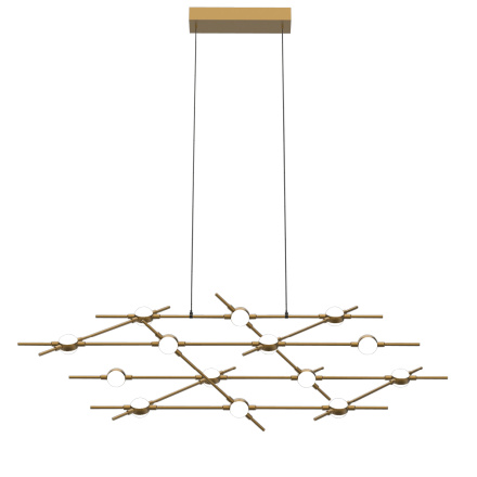 Подвесная люстра DeLight Collection Molecular MD18001067-14A black/gold