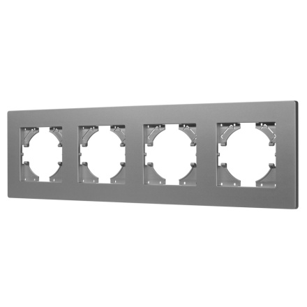 Рамка на 4 поста пластиковая Arlight FRM-PERIO-PL-4-GR 049760